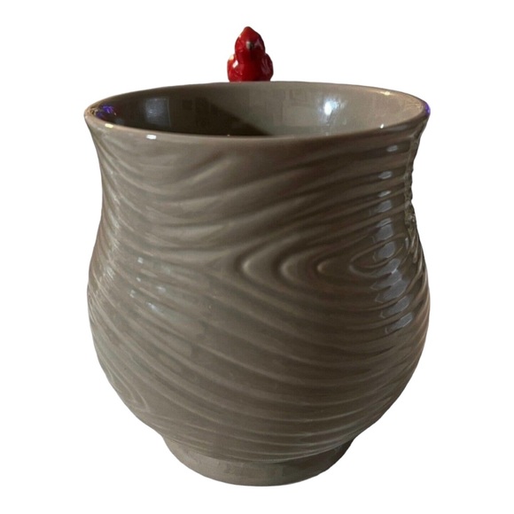 Temp-tations by Tara Woodland l6 oz Mug Tree Ring With Red Cardinal - Picture 2 of 7
